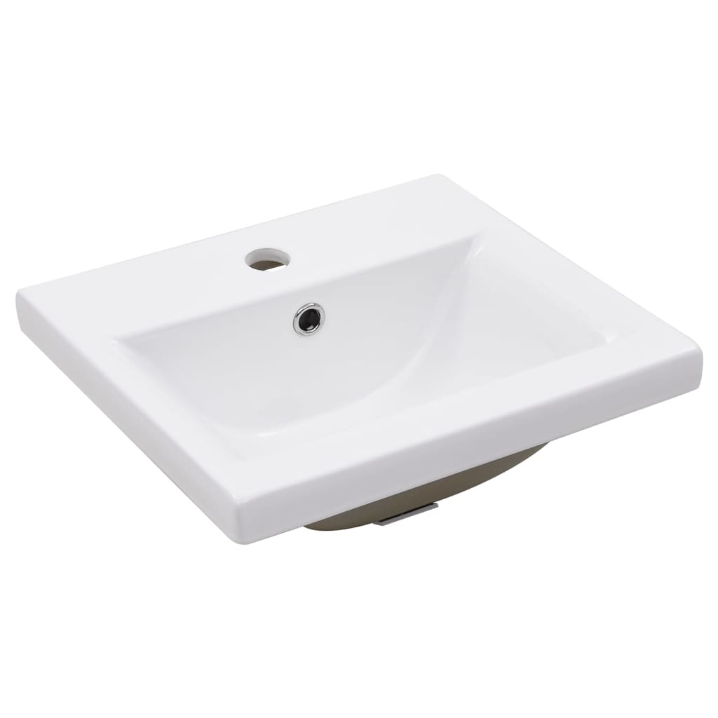 vidaXL Washbasin Frame With Basin | Black and White