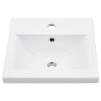 vidaXL Washbasin Frame With Basin | Black and White