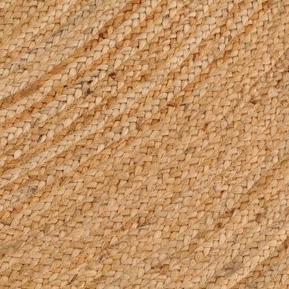 vidaXL Area Rug Braided Jute 210 cm Round