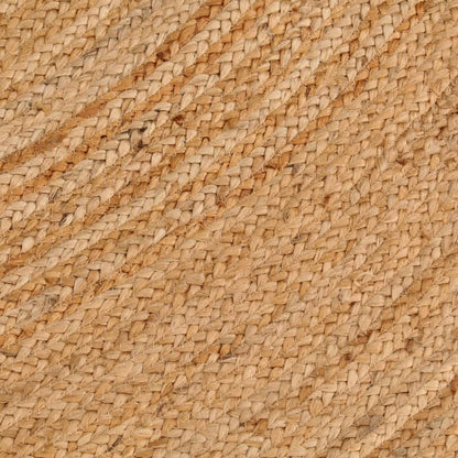 vidaXL Area Rug Braided Jute 240 cm Round