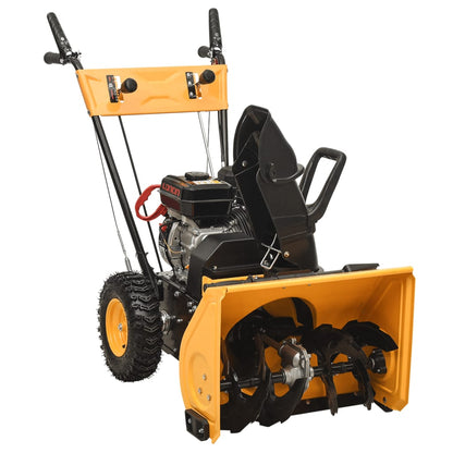 vidaXL Petrol-powered 4-in-1 Snow Thrower and Sweeper Set 6.5HP