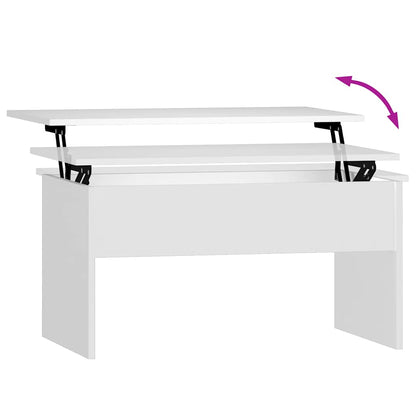 vidaXL Coffee Table White 80x50.5x41.5 cm Engineered Wood
