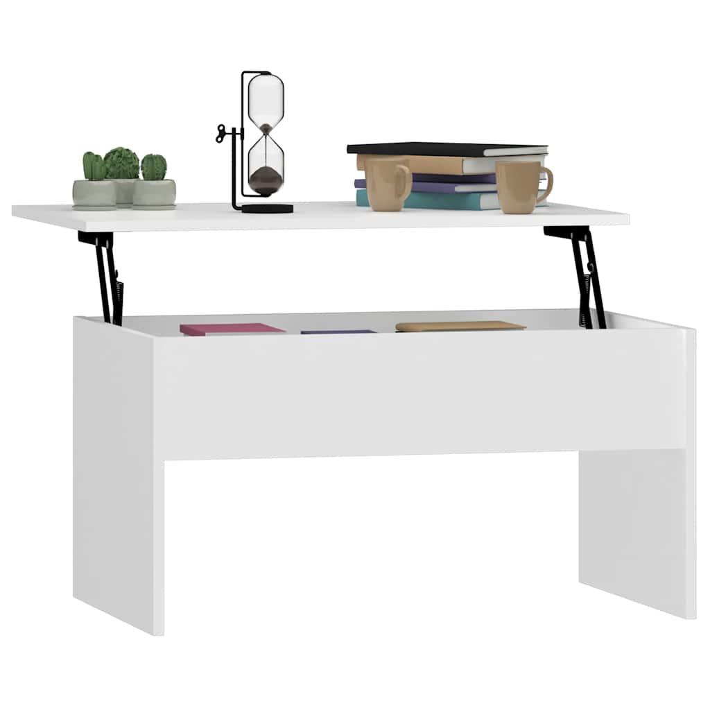 vidaXL Coffee Table White 80x50.5x41.5 cm Engineered Wood