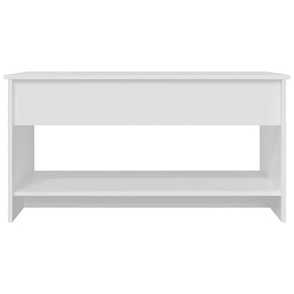 809647 vidaXL Coffee Table White 102x50x52,5 cm Engineered Wood