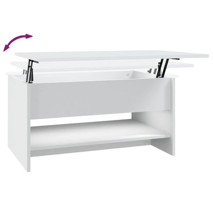 vidaXL Coffee Table White 80x50x40 cm Engineered Wood