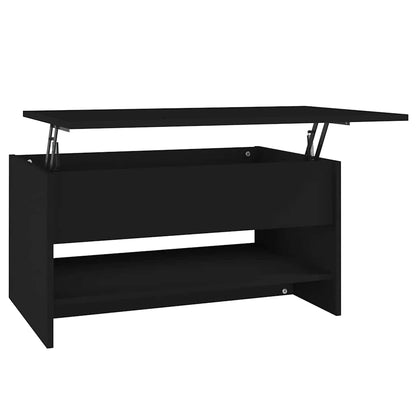 vidaXL Coffee Table Black 80x50x40 cm Engineered Wood
