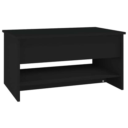 vidaXL Coffee Table Black 80x50x40 cm Engineered Wood