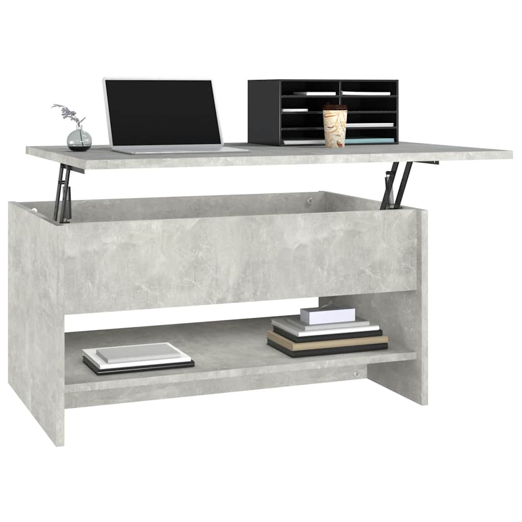 vidaXL Coffee Table Concrete Grey 80x50x40 cm Engineered Wood