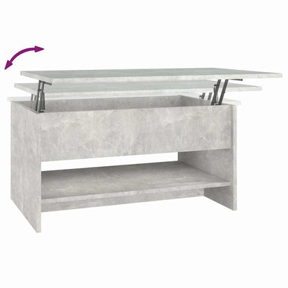 vidaXL Coffee Table Concrete Grey 80x50x40 cm Engineered Wood