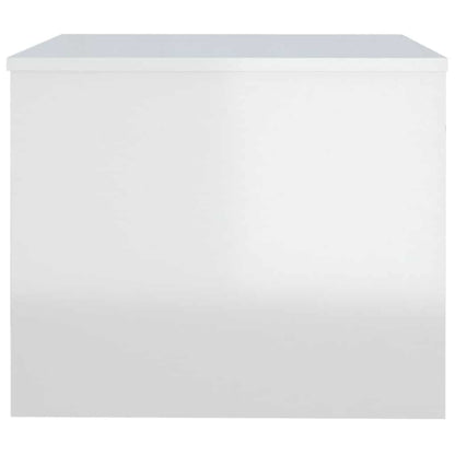 vidaXL Coffee Table High Gloss White 80x50x40 cm Engineered Wood