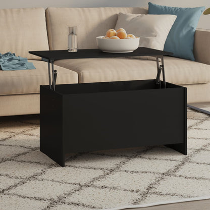 vidaXL Coffee Table Black 102x55.5x52.5 cm Engineered Wood