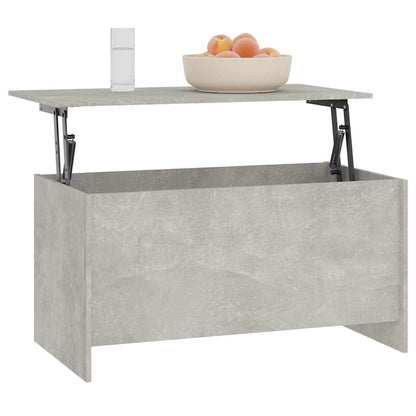 vidaXL Coffee Table Concrete Grey 102x55,5x52,5 cm Engineered Wood