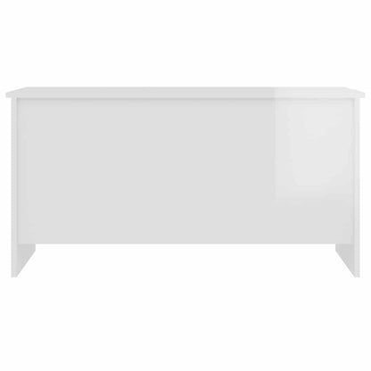 vidaXL Coffee Table High Gloss White 102x55,5x52,5 cm Engineered Wood