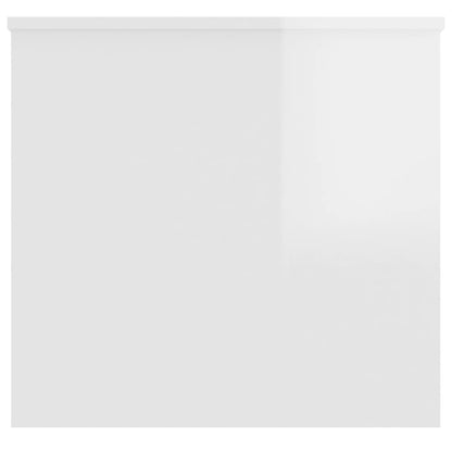 vidaXL Coffee Table High Gloss White 102x55.5x52.5 cm Engineered Wood