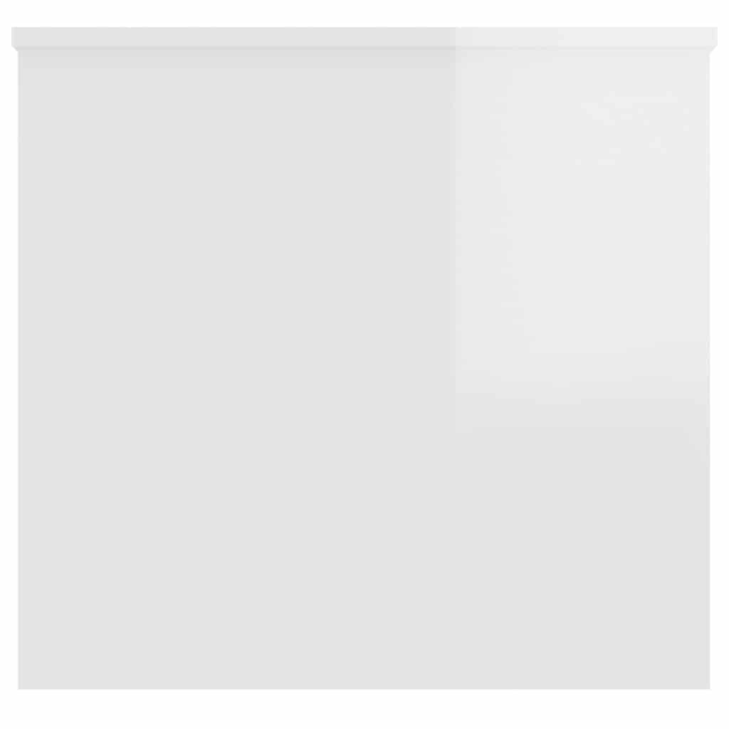 vidaXL Coffee Table High Gloss White 102x55,5x52,5 cm Engineered Wood