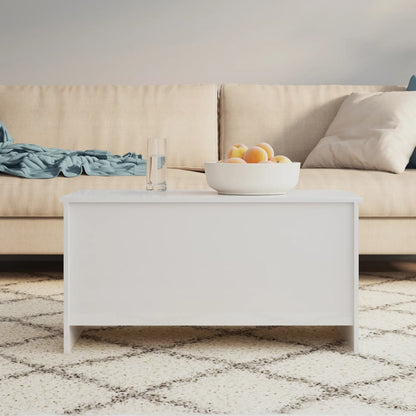 vidaXL Coffee Table High Gloss White 102x55,5x52,5 cm Engineered Wood