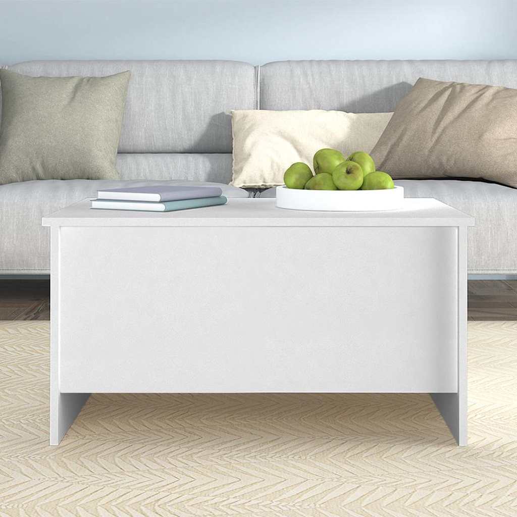vidaXL Coffee Table White 80x55,5x41,5 cm Engineered Wood