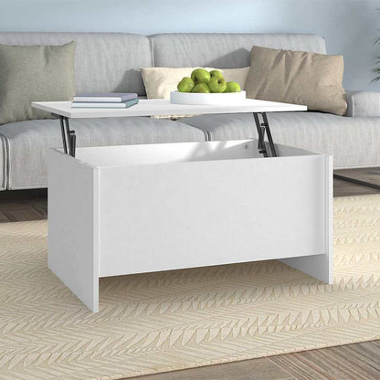 vidaXL Coffee Table White 80x55,5x41,5 cm Engineered Wood
