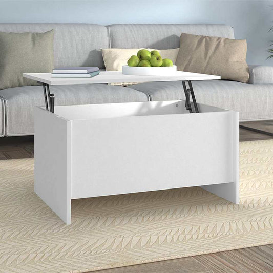 vidaXL Coffee Table White 80x55,5x41,5 cm Engineered Wood