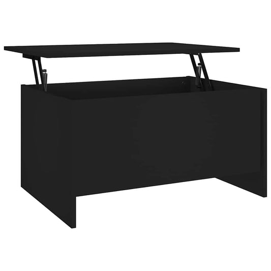vidaXL Coffee Table Black 80x55,5x41,5 cm Engineered Wood