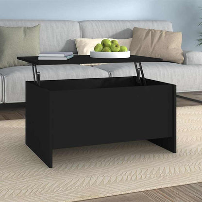 vidaXL Coffee Table Black 80x55,5x41,5 cm Engineered Wood