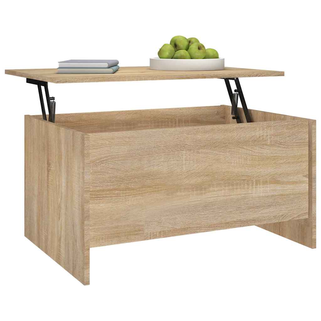 vidaXL Coffee Table Sonoma Oak 80x55,5x41,5 cm Engineered Wood