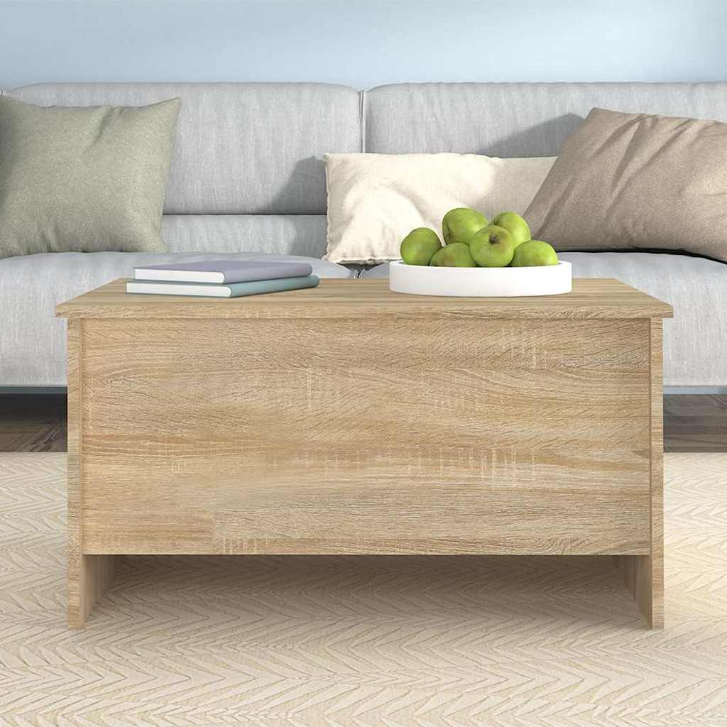 vidaXL Coffee Table Sonoma Oak 80x55,5x41,5 cm Engineered Wood