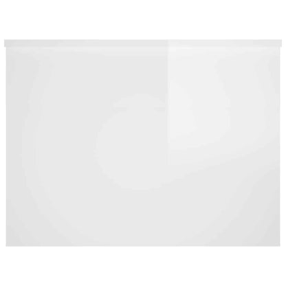 vidaXL Coffee Table High Gloss White 80x55,5x41,5 cm Engineered Wood