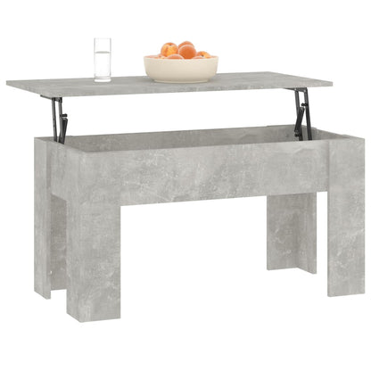 vidaXL Coffee Table Concrete Grey 101x49x52 cm Engineered Wood