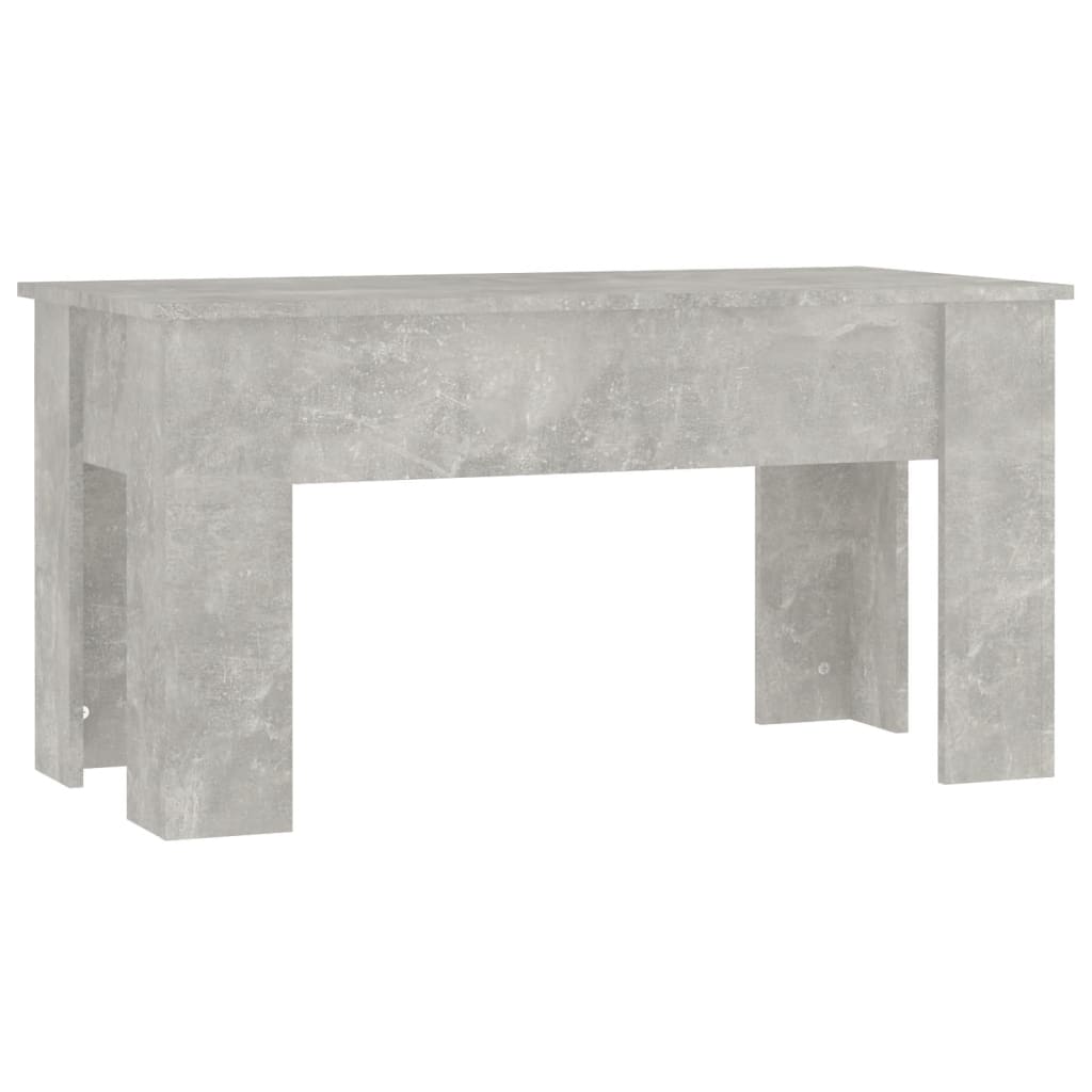 vidaXL Coffee Table Concrete Grey 101x49x52 cm Engineered Wood