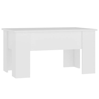 809692 vidaXL Coffee Table White 79x49x41 cm Engineered Wood