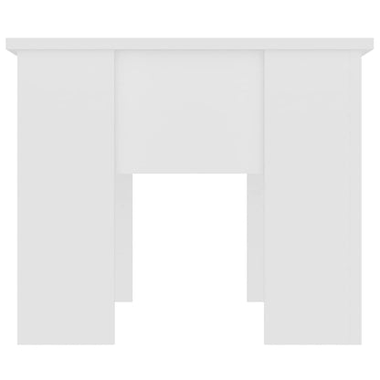 809692 vidaXL Coffee Table White 79x49x41 cm Engineered Wood