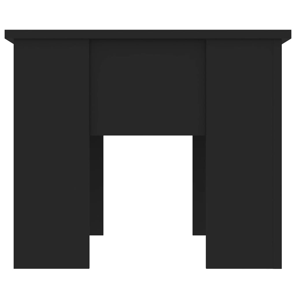 vidaXL Coffee Table Black 79x49x41 cm Engineered Wood