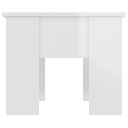 vidaXL Coffee Table High Gloss White 79x49x41 cm Engineered Wood