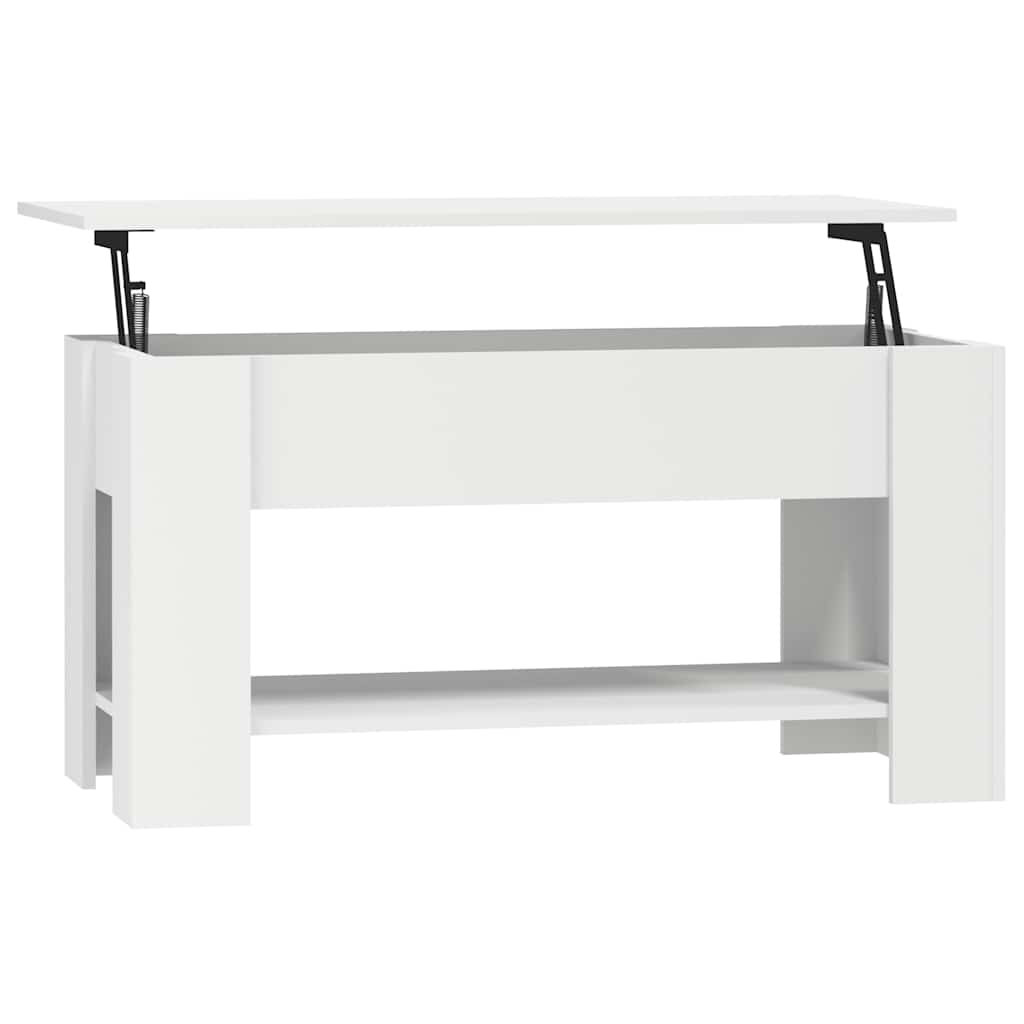 vidaXL Coffee Table White 101x49x52 cm Engineered Wood