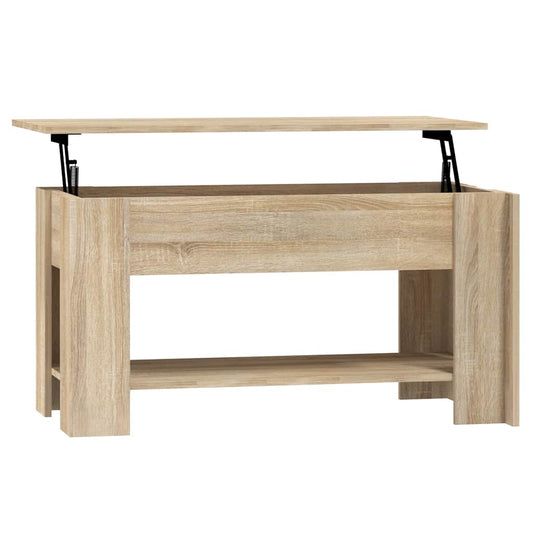 vidaXL Coffee Table Sonoma Oak 101x49x52 cm Engineered Wood