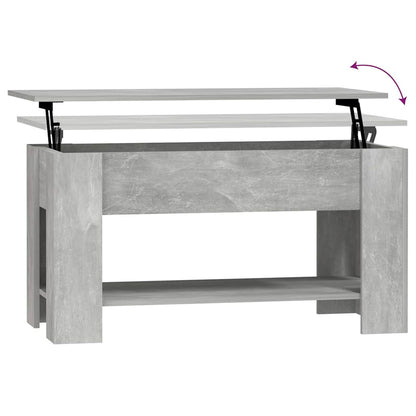 vidaXL Coffee Table Concrete Grey 101x49x52 cm Engineered Wood