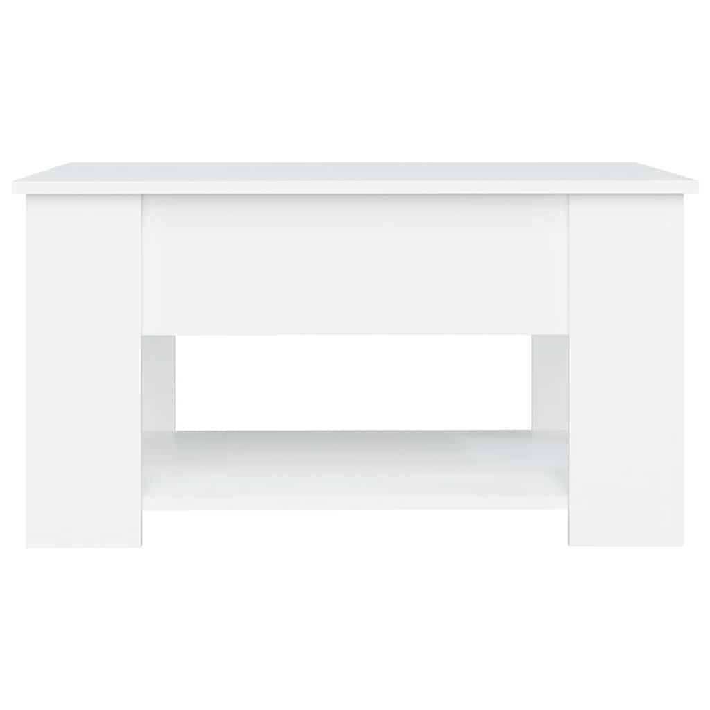 vidaXL Coffee Table White 79x49x41 cm Engineered Wood