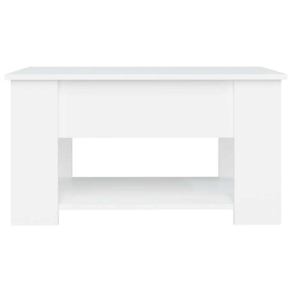vidaXL Coffee Table White 79x49x41 cm Engineered Wood