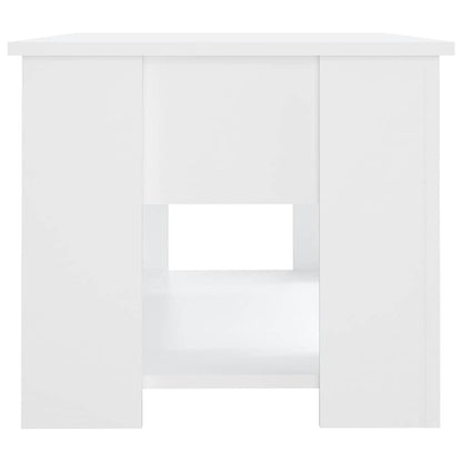 vidaXL Coffee Table White 79x49x41 cm Engineered Wood