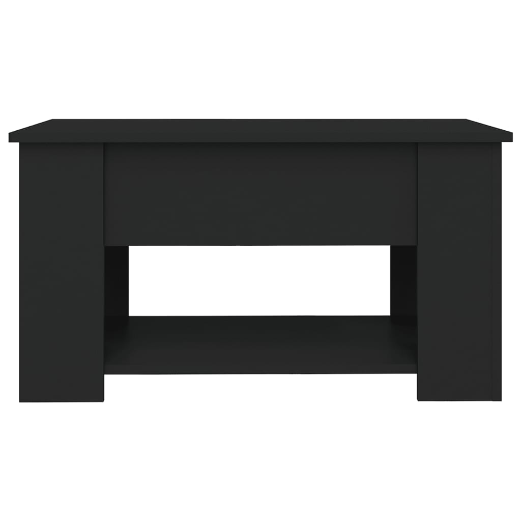 vidaXL Coffee Table Black 79x49x41 cm Engineered Wood