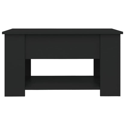 vidaXL Coffee Table Black 79x49x41 cm Engineered Wood