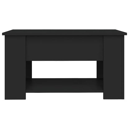 vidaXL Coffee Table Black 79x49x41 cm Engineered Wood
