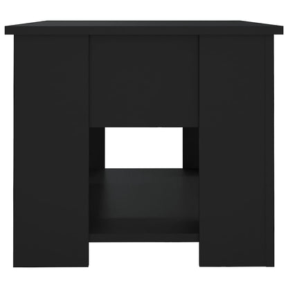 vidaXL Coffee Table Black 79x49x41 cm Engineered Wood