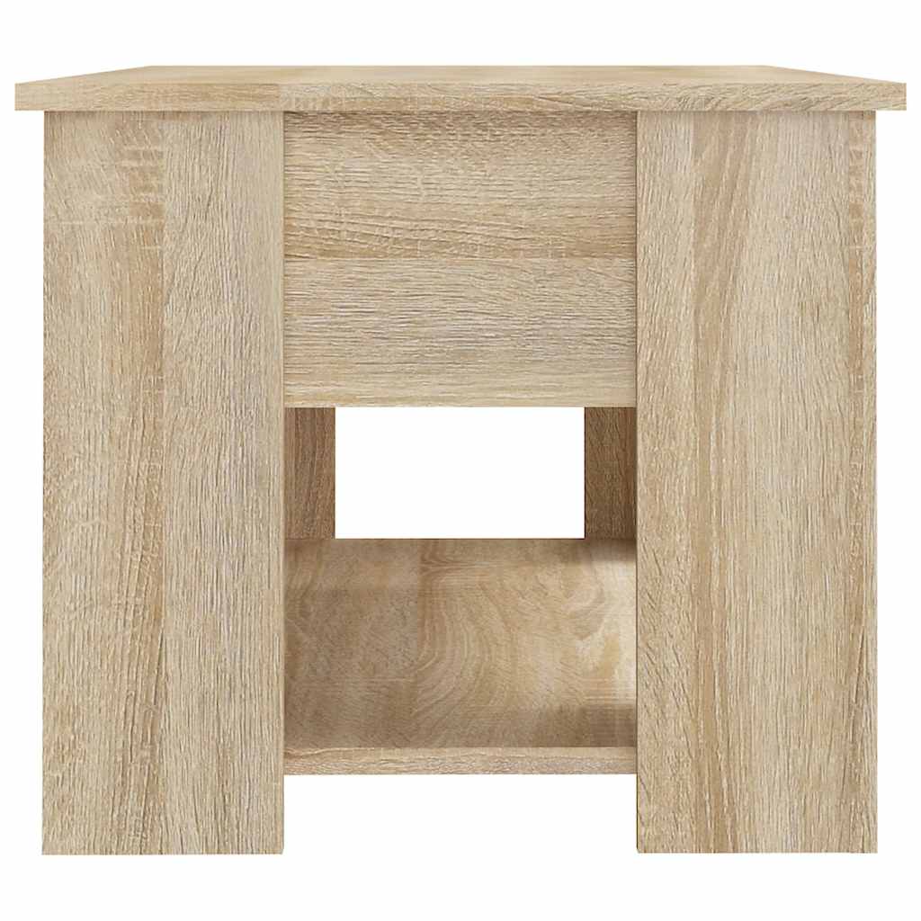vidaXL Coffee Table Sonoma Oak 79x49x41 cm Engineered Wood