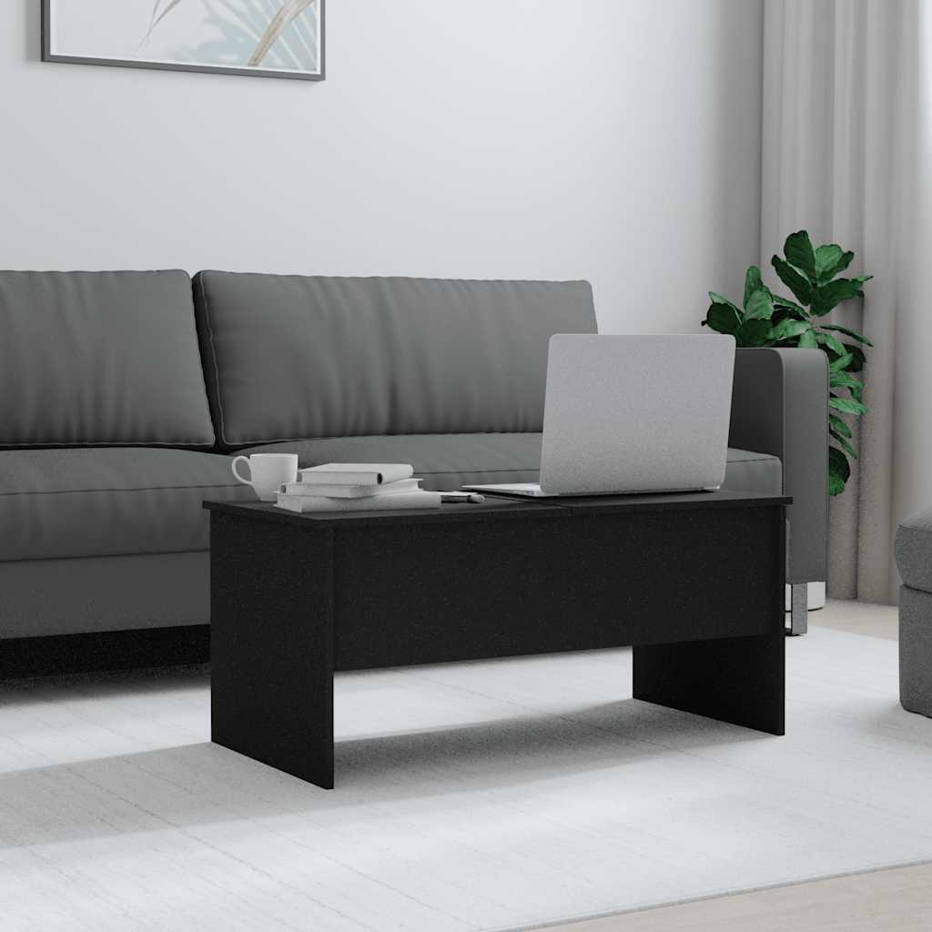 vidaXL Coffee Table Black 102x50.5x46.5 cm Engineered Wood