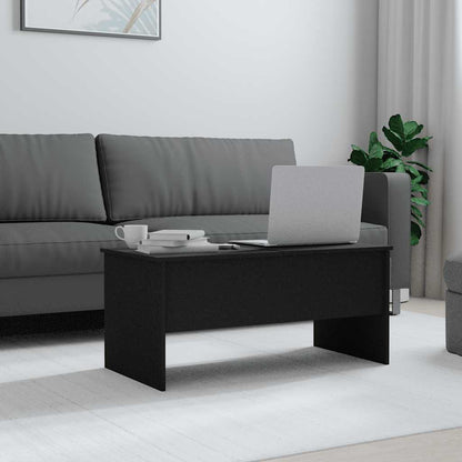 vidaXL Coffee Table Black 102x50.5x46.5 cm Engineered Wood