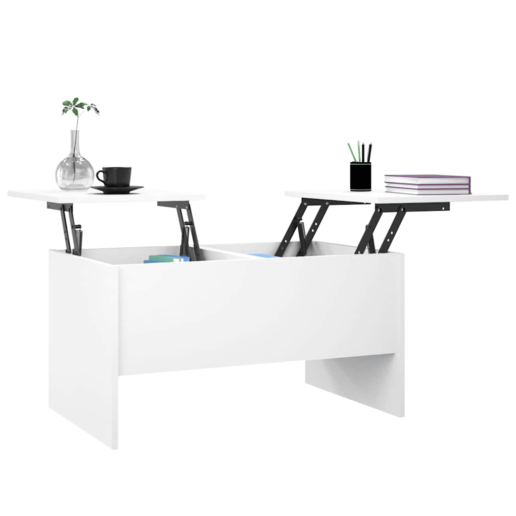 vidaXL Coffee Table White 80x50x42.5 cm Engineered Wood