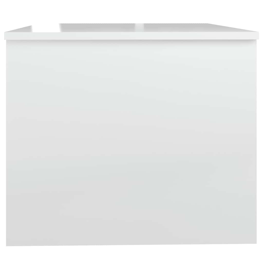 vidaXL Coffee Table High Gloss White 80x50x42.5 cm Engineered Wood