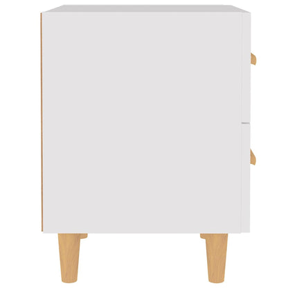 811970 vidaXL Bed Cabinet White 40x35x47,5 cm